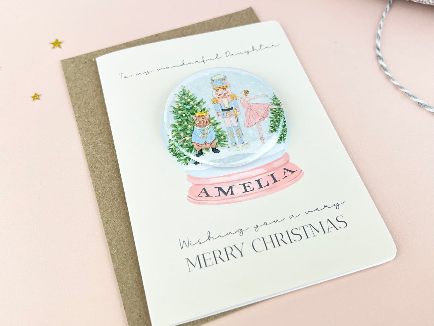 Personalised Nutcracker Christmas Card