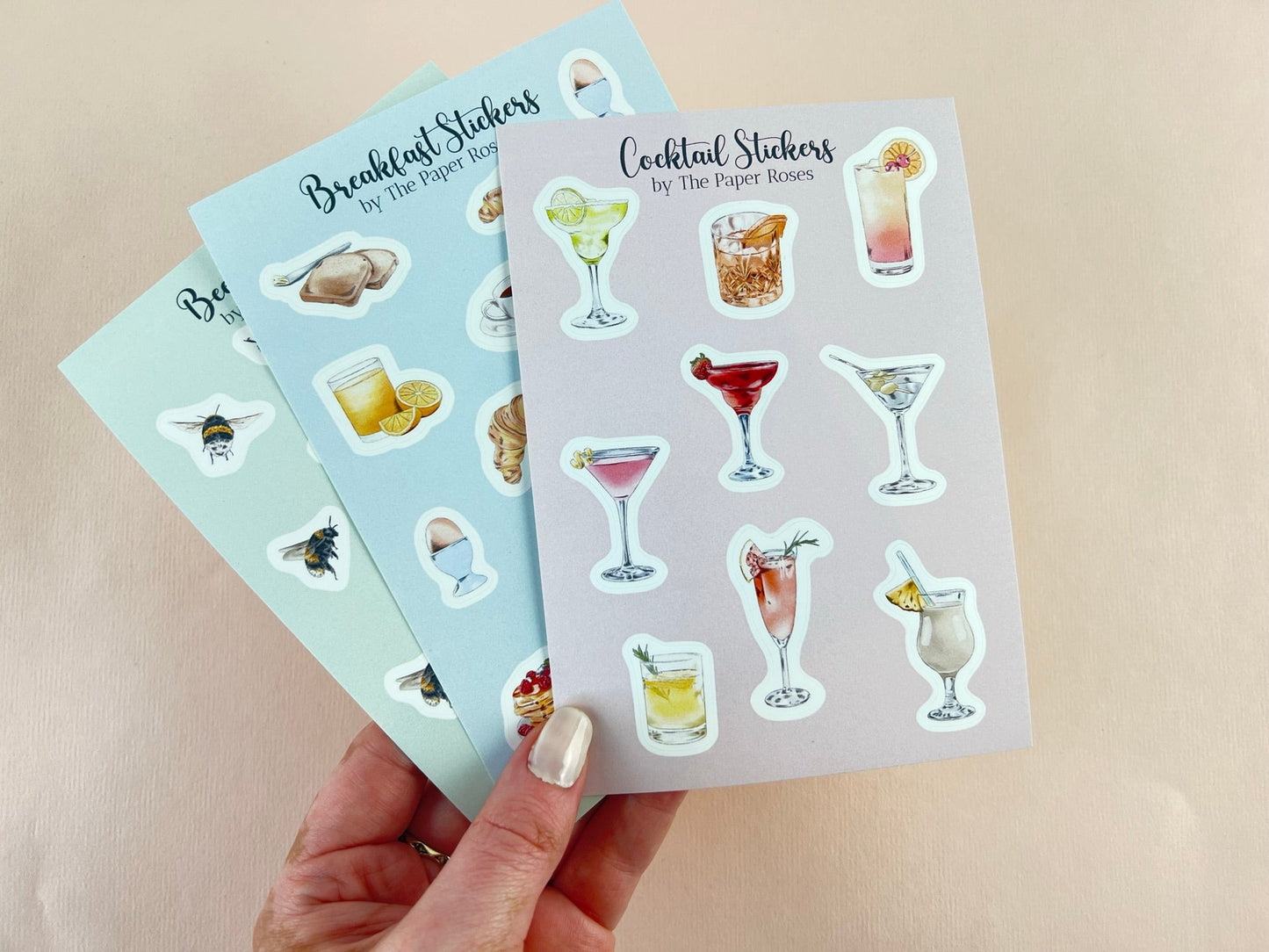 Cocktail Drinks Mini Planner Stickers