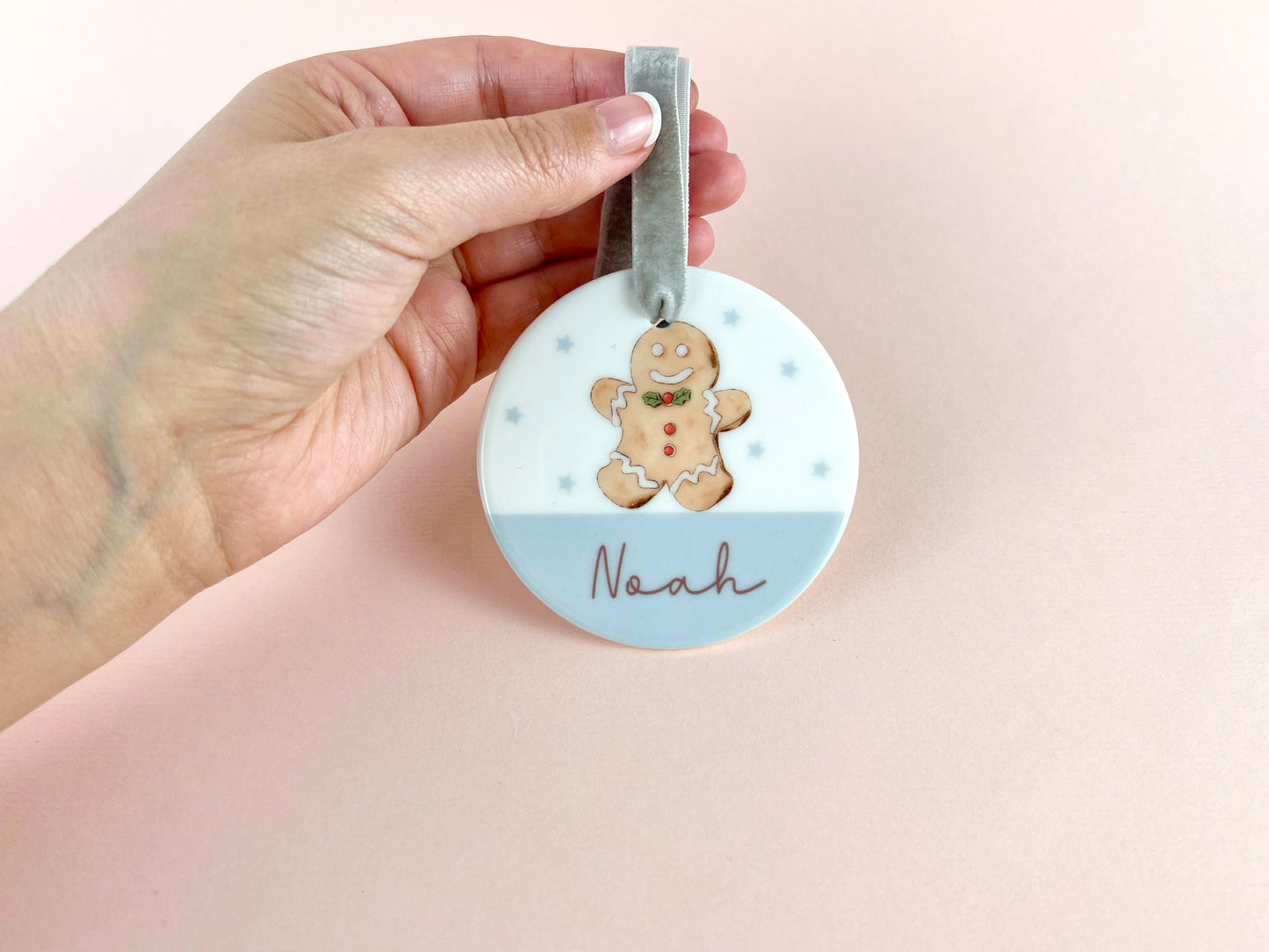 Personalised Name Gingerbread Man Bauble