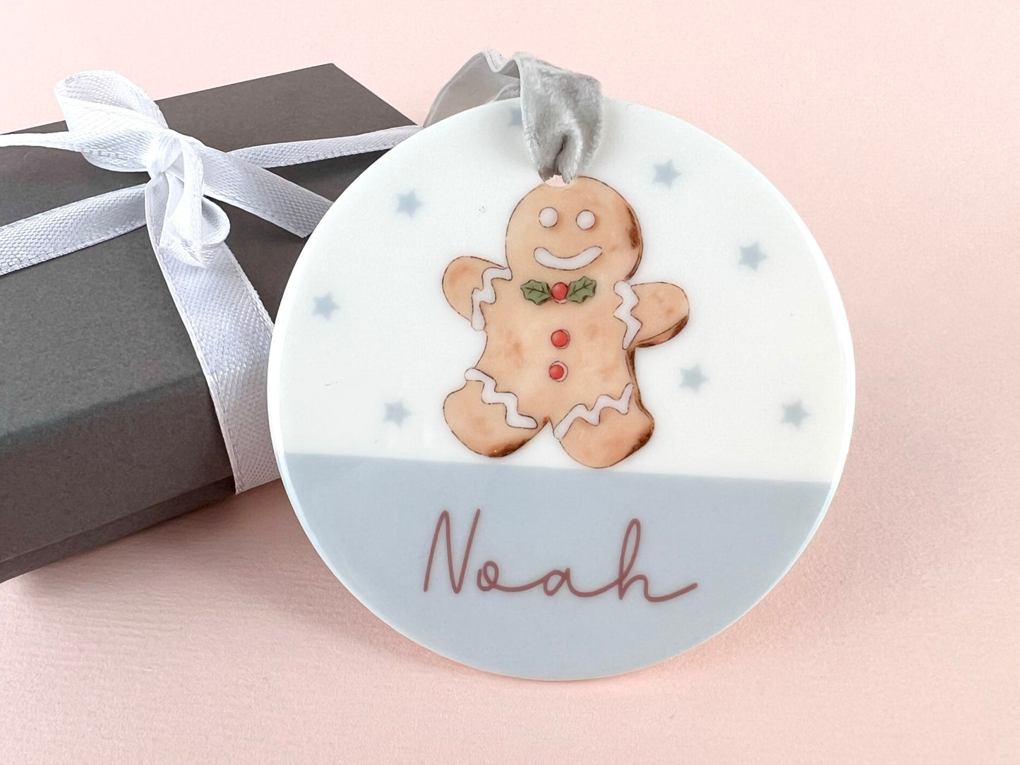 Personalised Name Gingerbread Man Bauble