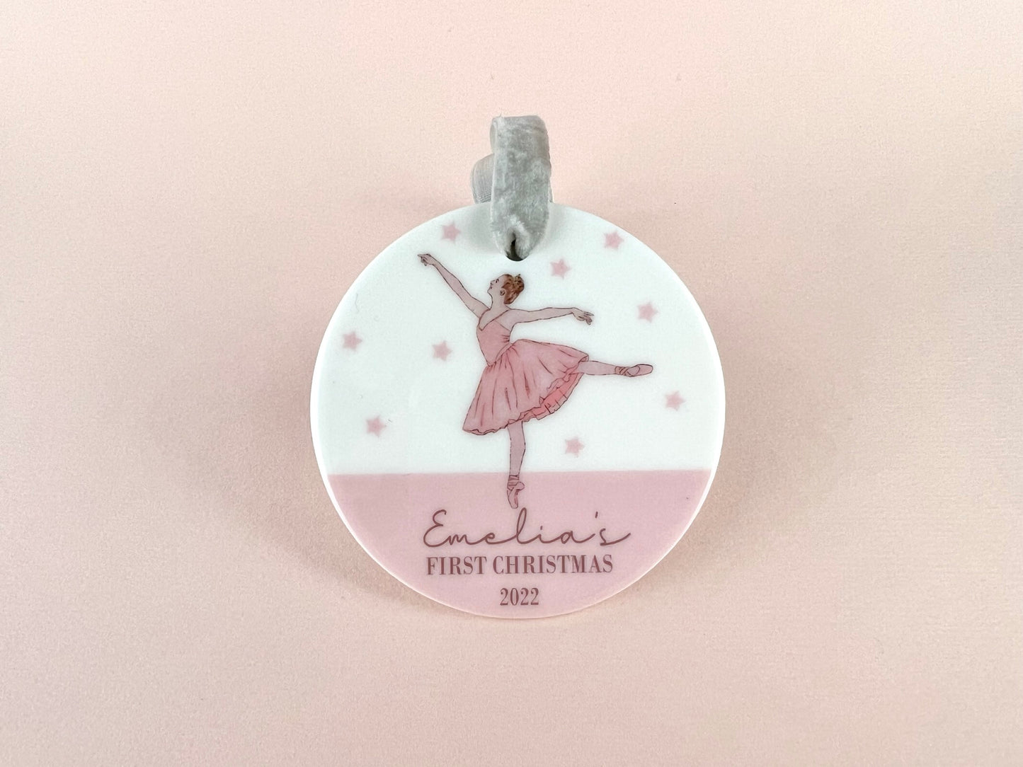 Personalised Name Ballerina Bauble, Custom Bauble