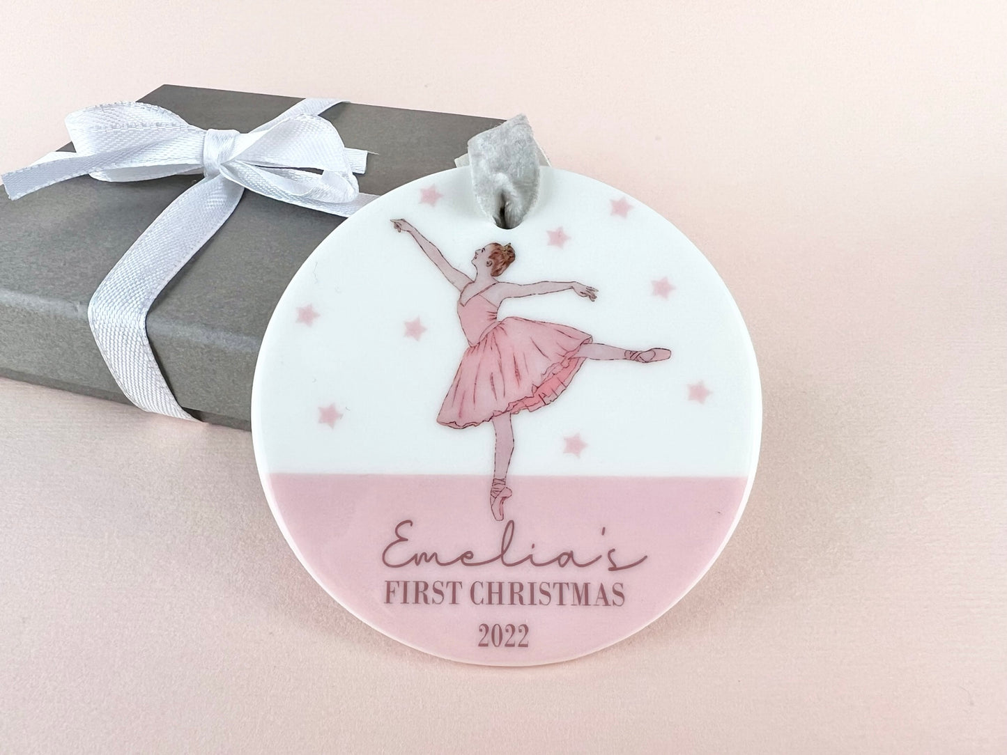 Personalised Name Ballerina Bauble, Custom Bauble